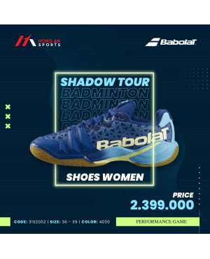 GIÀY BABOLAT SHADOW TOUR 2021 - DEEP BLUE + HỒNG NEON 2021