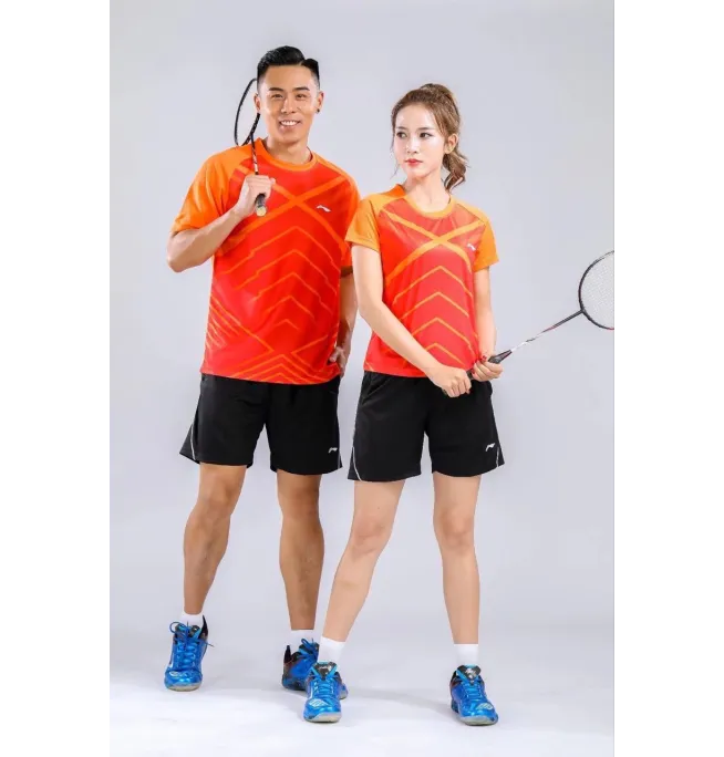 ÁO CẦU LÔNG LINING 1783 ĐỎ VÀNG