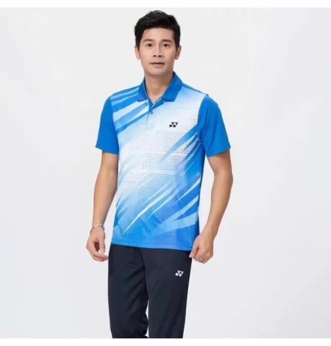 ÁO CẦU LÔNG YONEX 18005 TRẮNG XANH 