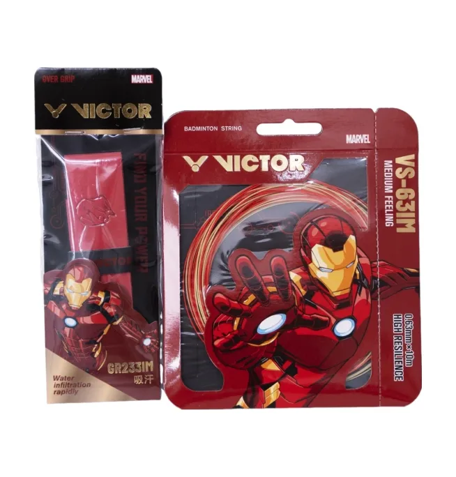 Vợt Cầu Lông Victor Thruster Iron Man Metallic Limited - Bản Kỷ Niệm Marvel