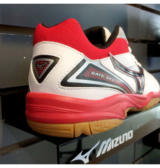 GIÀY CẦU LÔNG MIZUNO GATE SKY TRẮNG ĐỎ CHÍNH HÃNG