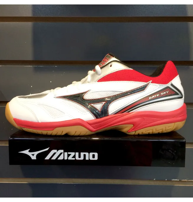 GIÀY CẦU LÔNG MIZUNO GATE SKY TRẮNG ĐỎ CHÍNH HÃNG