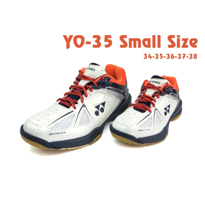GIÀY YONEX SIZE NHỎ 35EX TRẮNG CAM TRẺ EM